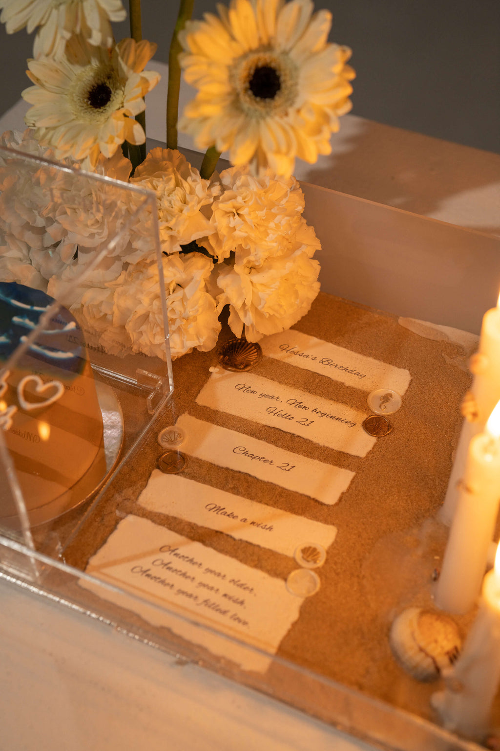 Sea Theme Candle Arrangement