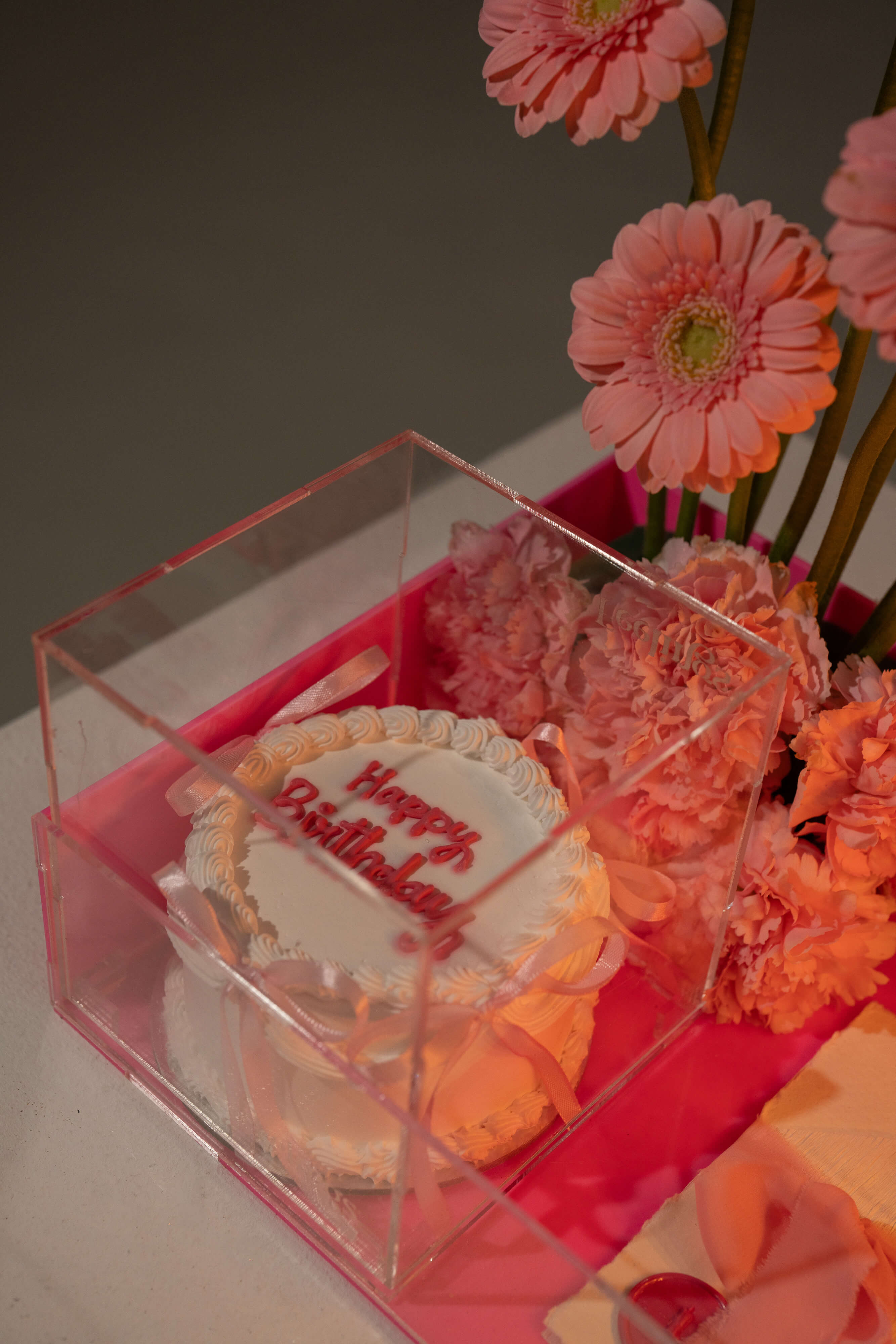 Pink Theme Candle Arrangement