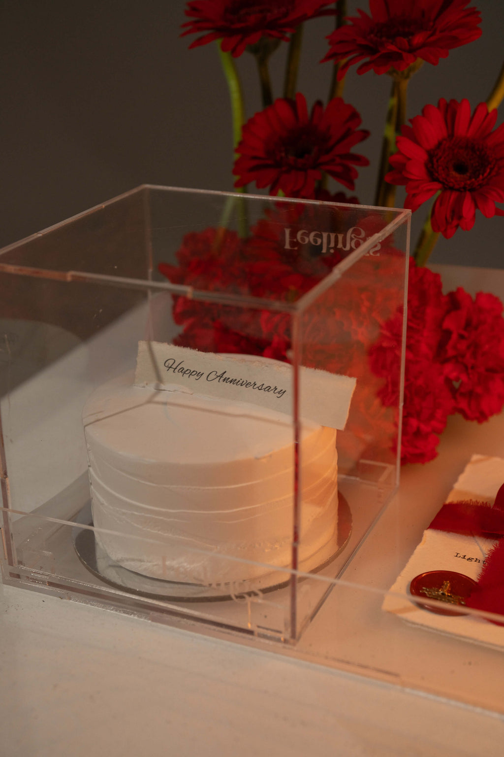 Red Theme Candle Arrangement