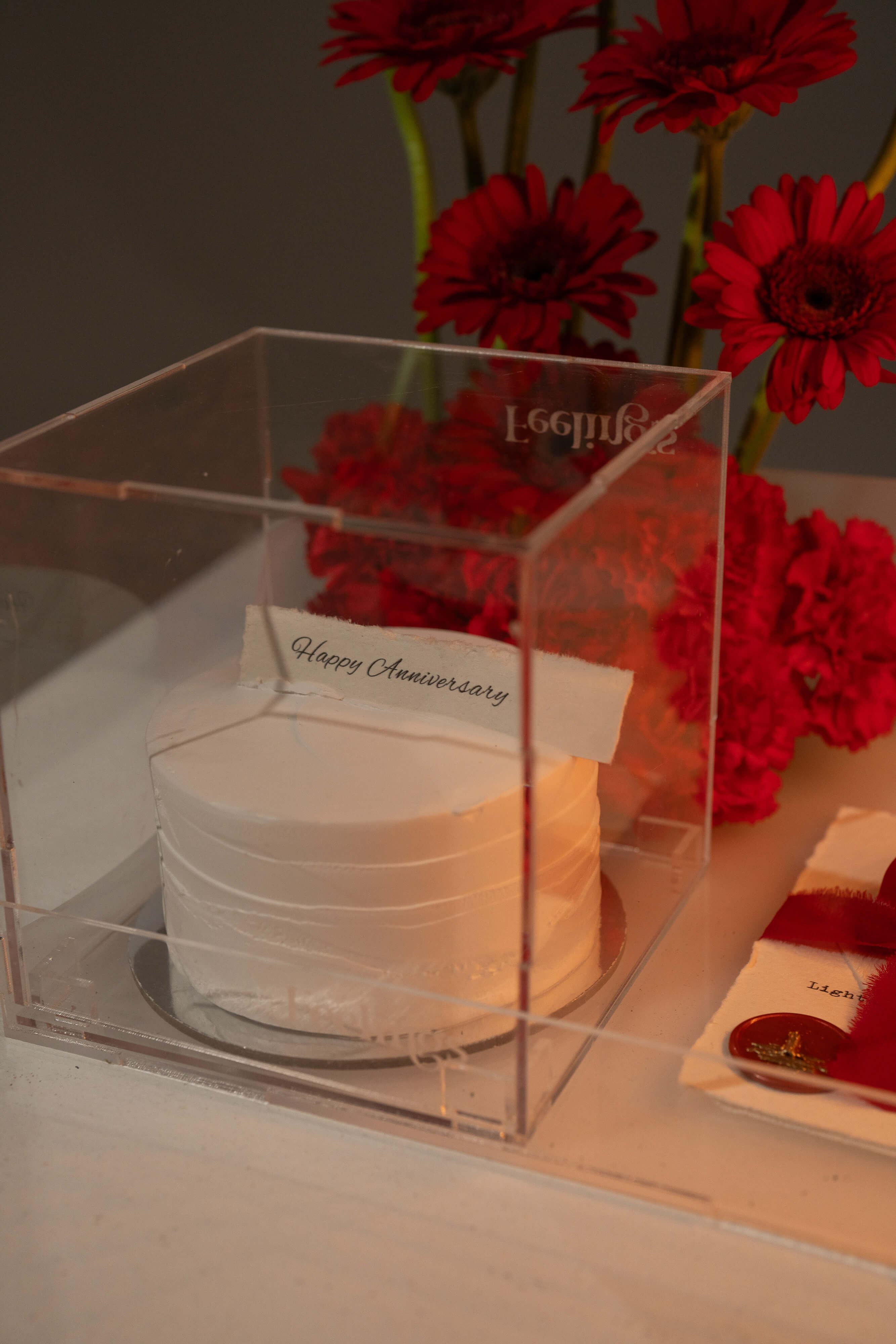 Red Theme Candle Arrangement