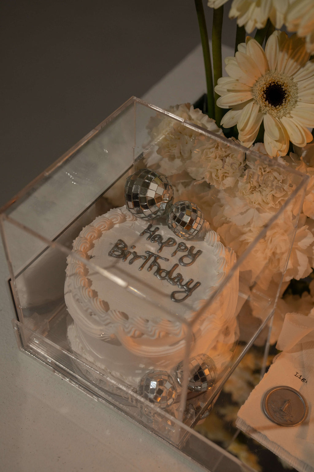 Disco Ball Theme Candle Arrangement