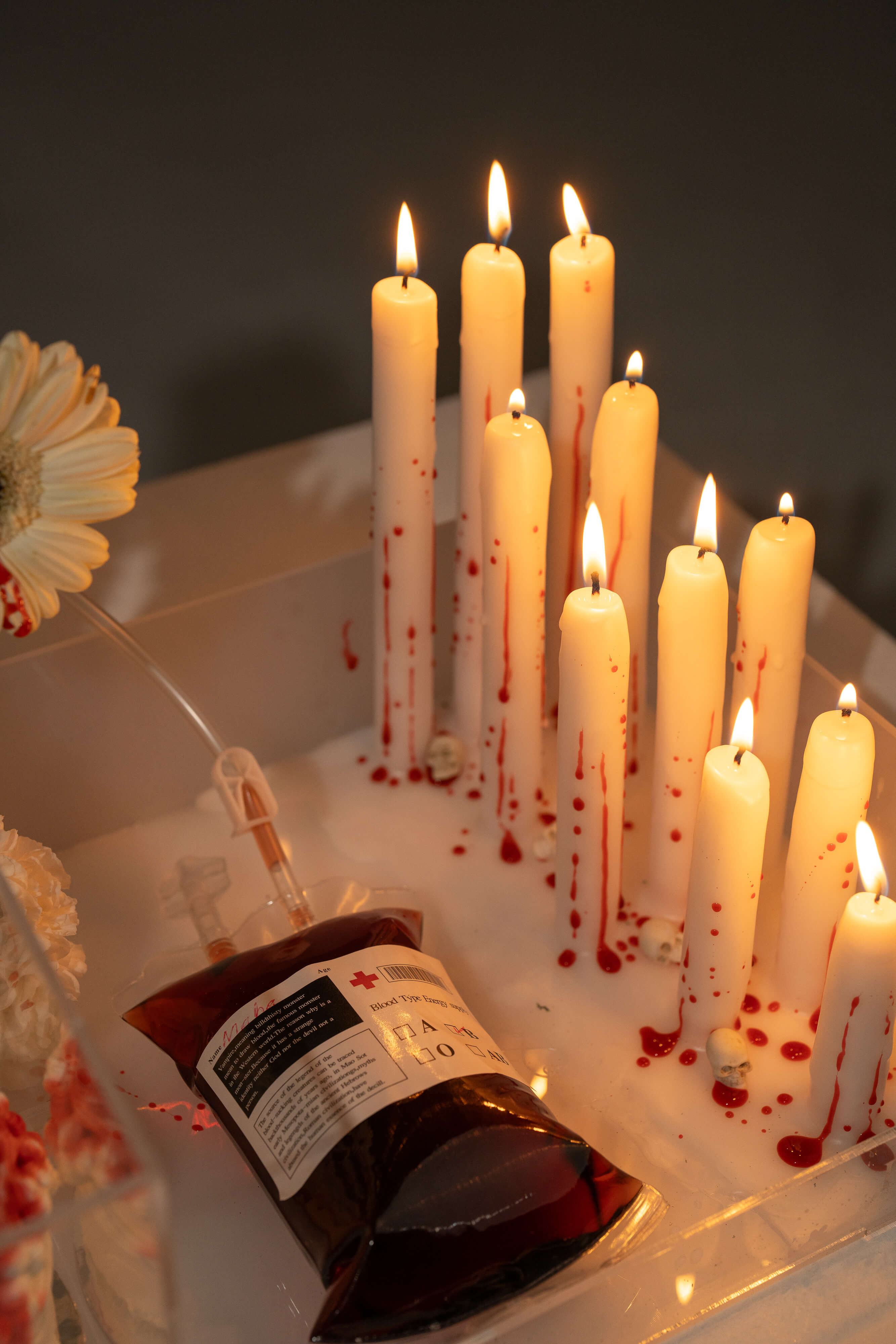 Halloween Theme Candle Arrangement