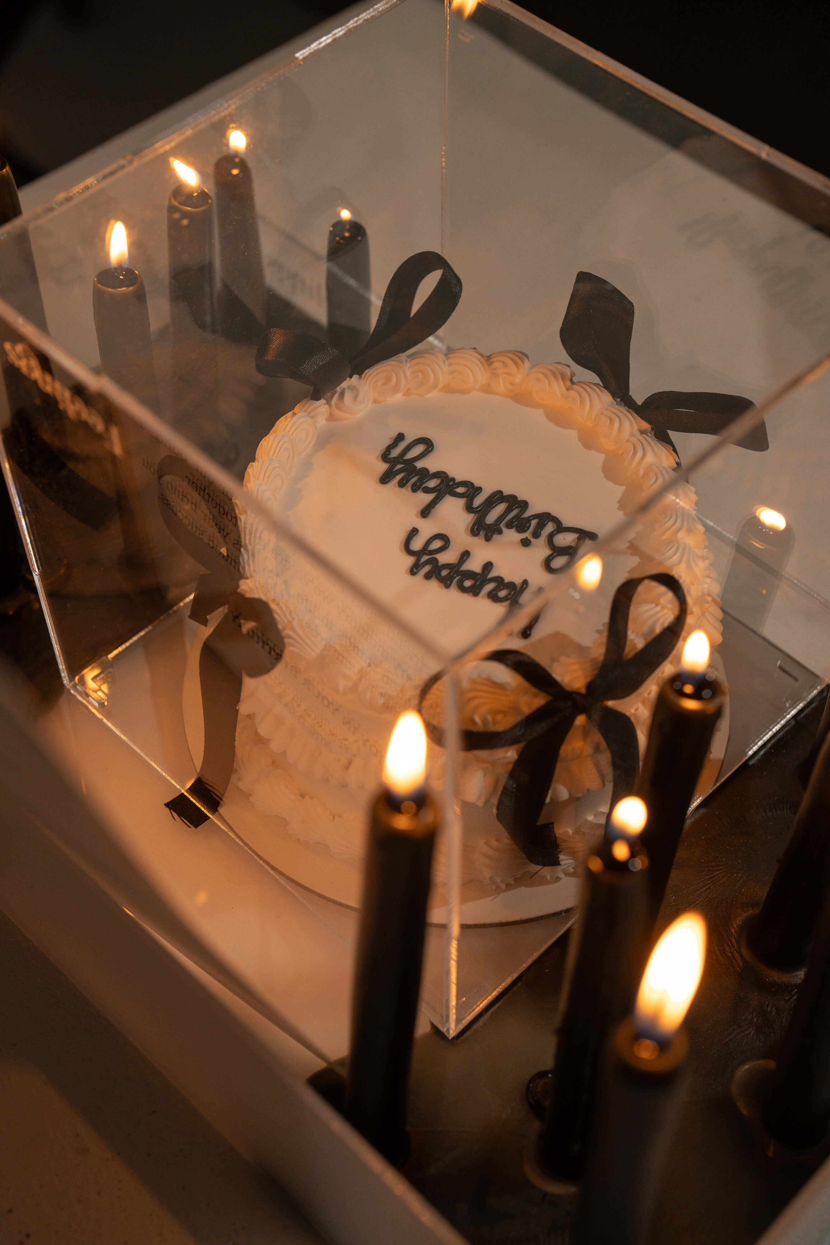 Ribbon Theme Candle Arrangement