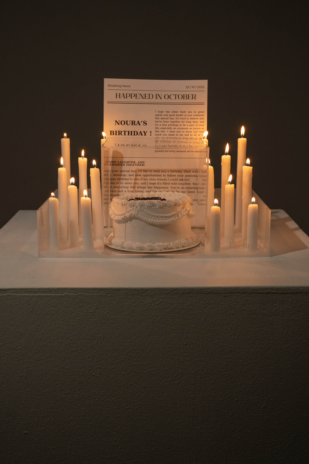 Medium Cake + Candle