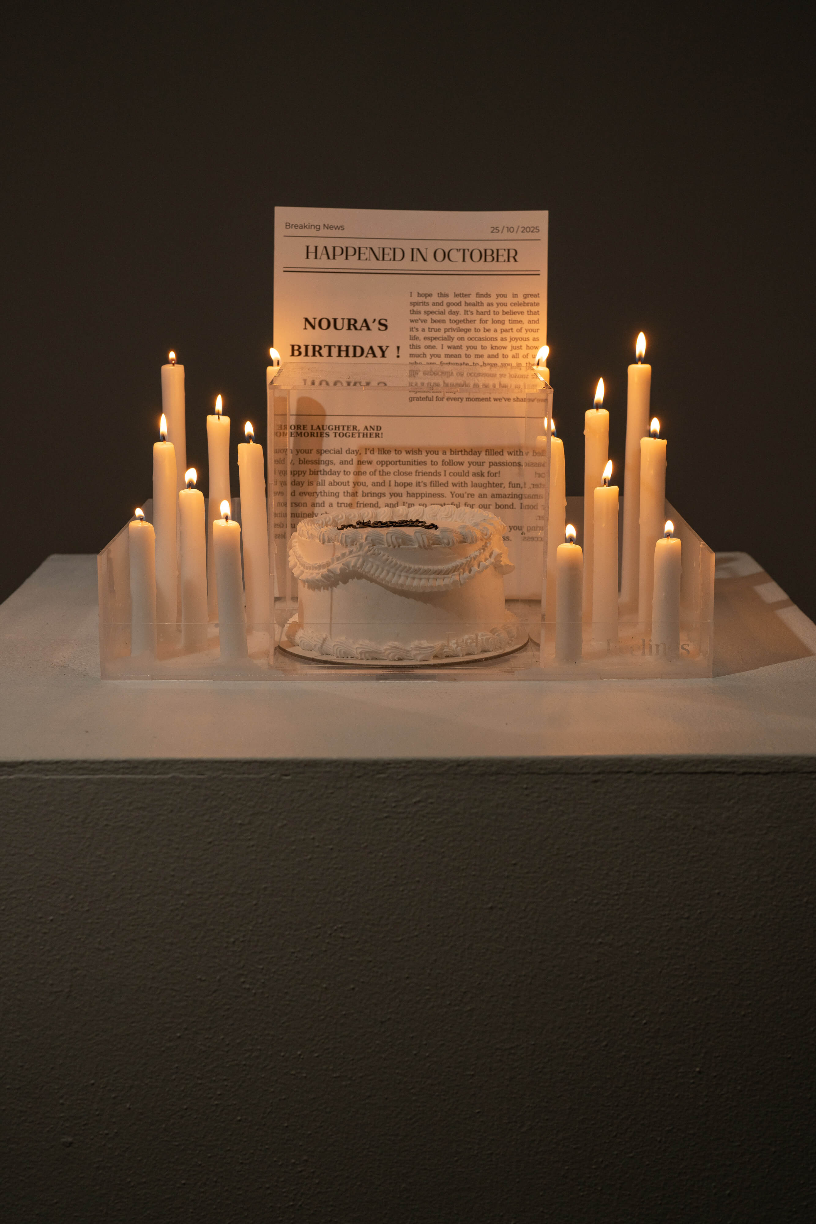 Medium Cake + Candle